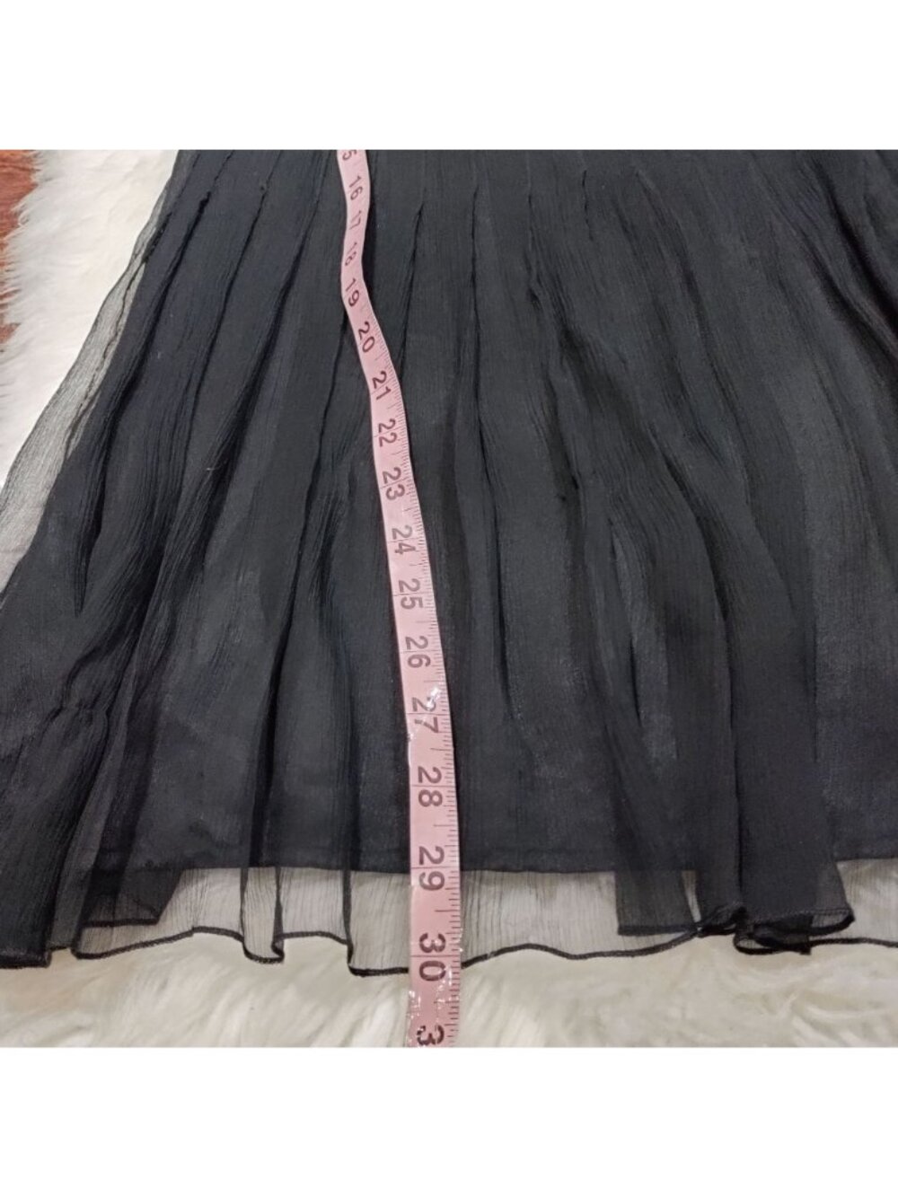 Laundry By Shelli Segal Whimsy Goth Twee Ribbon Waist Silk Dress Women's Size 2 - Picture 9 of 10